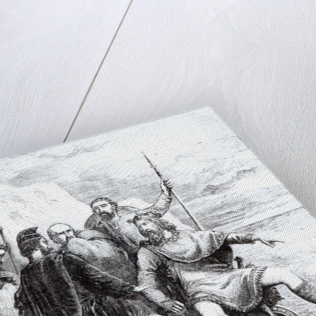 Canute Reproving the Flattery of his Courtiers by English School