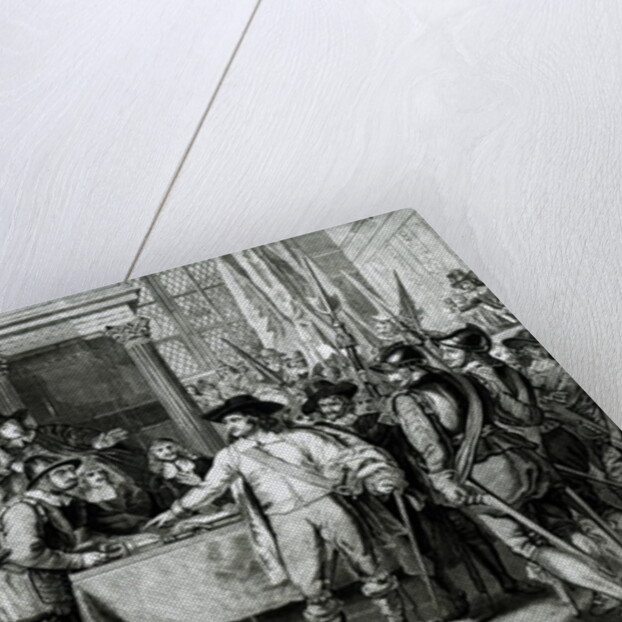 Oliver Cromwell Dissolving the Long Parliament in 1653 by English School