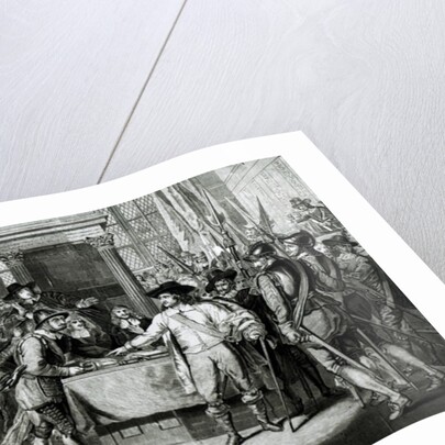 Oliver Cromwell Dissolving the Long Parliament in 1653 by English School