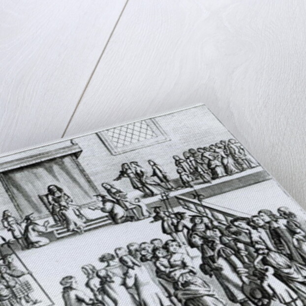 The Manner of his Majesty Curing the Disease Called the King's-Evil by English School