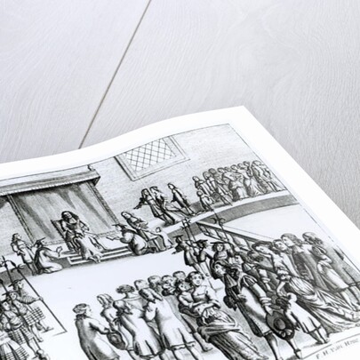 The Manner of his Majesty Curing the Disease Called the King's-Evil by English School