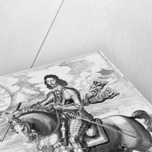 Equestrian portrait of his Excellency Sir Thomas Fairfax 3rd baron by Edward (after) Bower