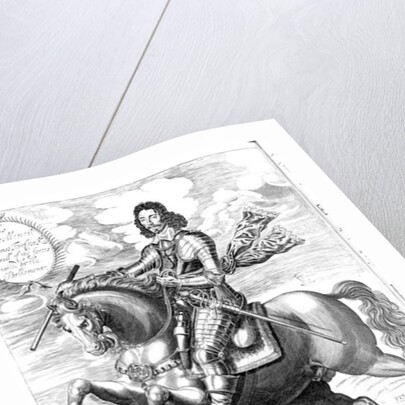 Equestrian portrait of his Excellency Sir Thomas Fairfax 3rd baron by Edward (after) Bower