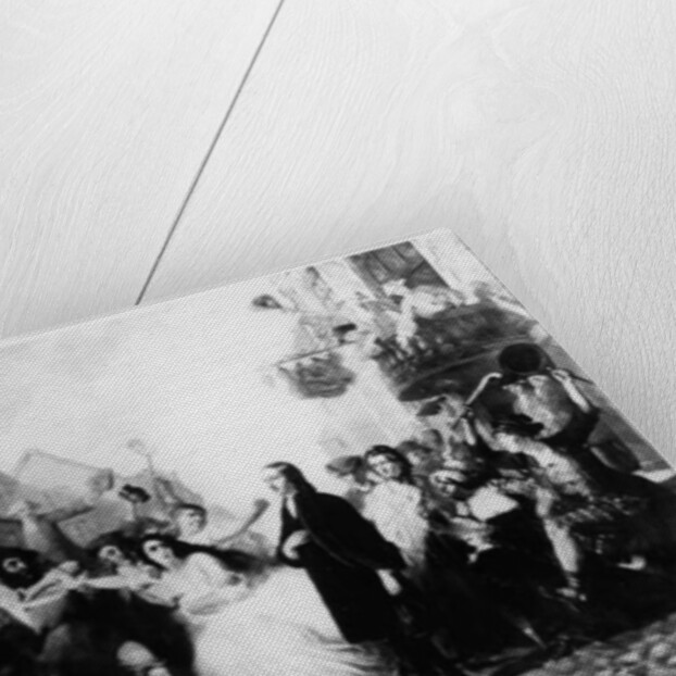 The Mobbing of John Wesley at Wednesbury by English School