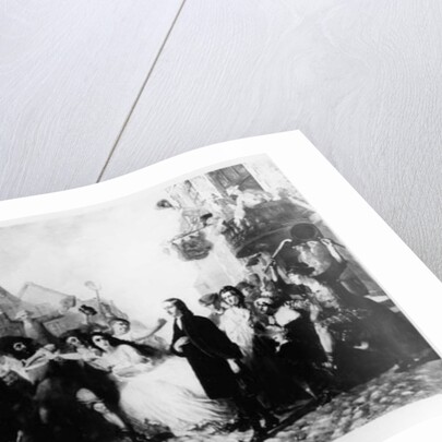 The Mobbing of John Wesley at Wednesbury by English School