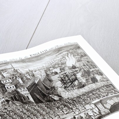 A Prospect of the Town and Harbour of Carthagena, taken by the English underthe brave Admiral Vernon, 1741 by English School