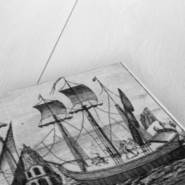 A Spanish 'Guarda Costa’ boarding Captain Jenkin's Ship and Cutting Off His Ear, 1731 by English School