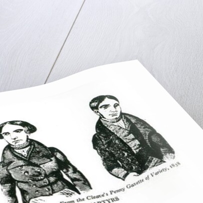 A Contemporary Impression of the Tolpuddle Martyrs by English School