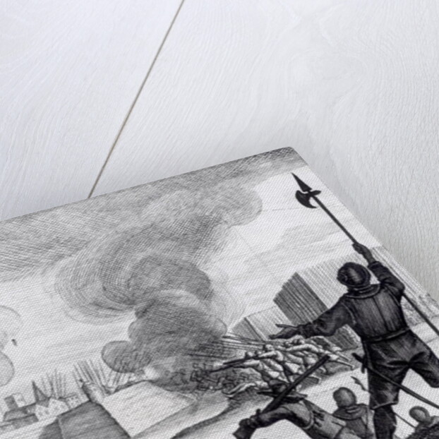 Oliver Cromwell Besieges the Drogheda in 1649-50 by English School