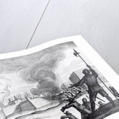 Oliver Cromwell Besieges the Drogheda in 1649-50 by English School