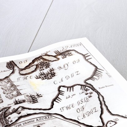 Victory of the English Royal Navy in the Bay of Cadiz by English School