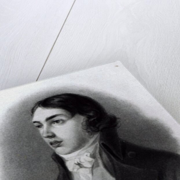 Portrait of Samuel Taylor Coleridge as a Young Man by Robert Hancock (after)
