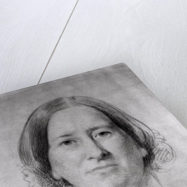 First Study for the Portrait of George Eliot 1860 by Samuel Laurence