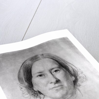 First Study for the Portrait of George Eliot 1860 by Samuel Laurence