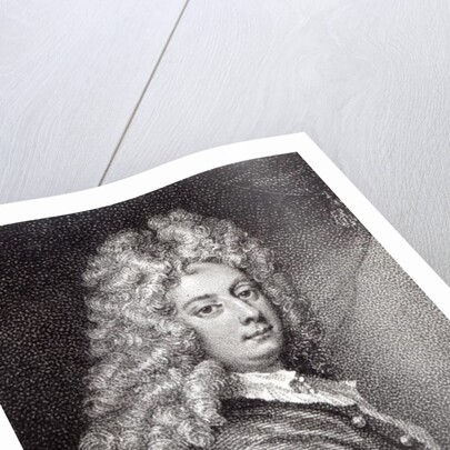 William Congreve engraved by P.W.Tomkins by Sir Godfrey Kneller