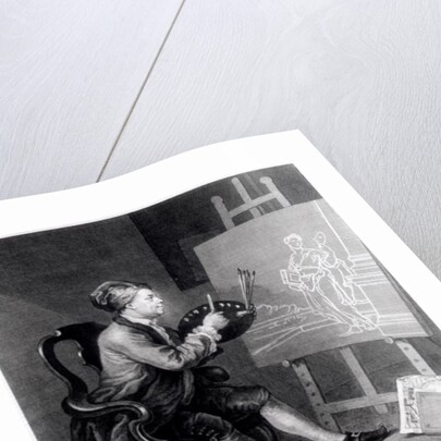 Self Portrait Painting the Comic Muse by William Hogarth