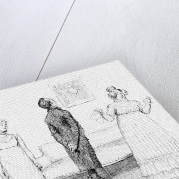 Scene from 'Pride and Prejudice' by Jane Austen by Hugh Thomson