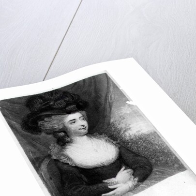 Portrait of Fanny Burney pub. by Henry Colburn, London, 1842 by English School