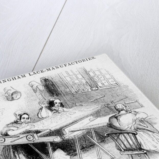 A Day at the Nottingham Lace Manufacturers by English School