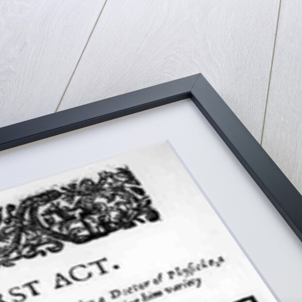 The First Act, a satirical play against William Prynne by English School