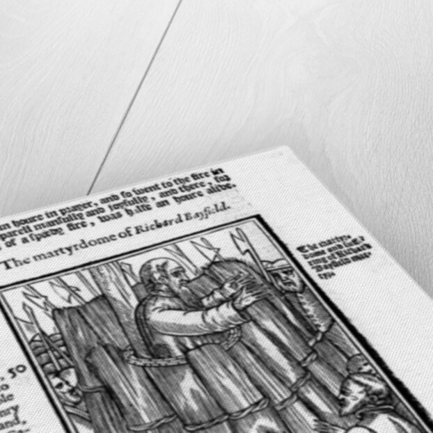 The Martyrdom of Richard Bayfield from 'Acts and Monuments' by John Foxe 1563 by English School