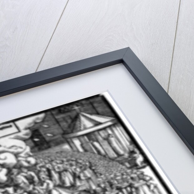 The Burning of the Remains of Martin Bucer and Paul Fagius on Market Hill in Cambridge in 1557 by English School