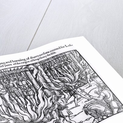 The Picture of the Hanging and Burning of Diverse Persons Counted for Lollards, in the First Year of the Reign of King Henry V by English School