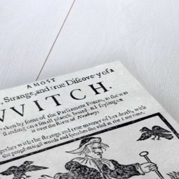 A Most Certain, Strange and True Discovery of a Witch, 1643 by English School