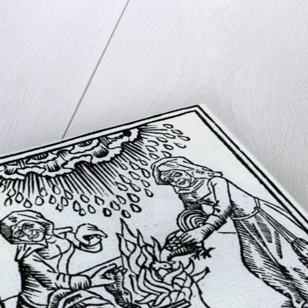 Witches Making a Spell by German School