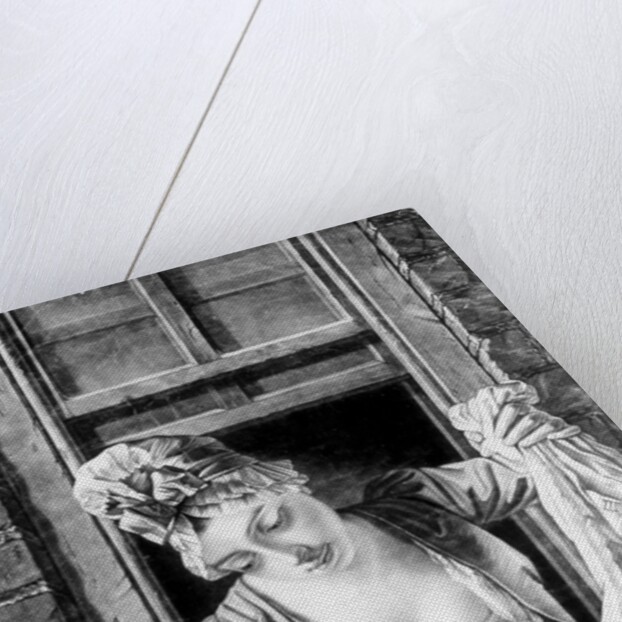 Woman wringing washing by George Morland