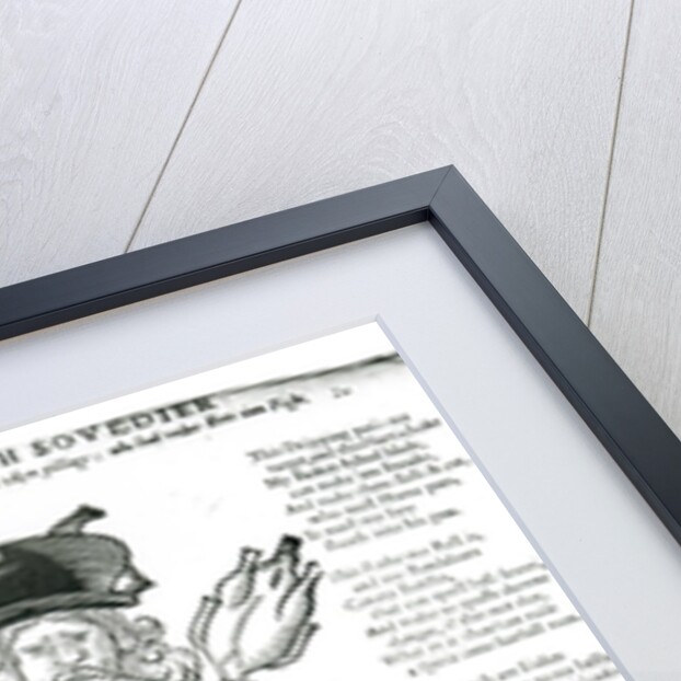 The English Irish Soldier, with his New Discipline, New Arms, Old Stomach, and New Taken Pillage: Who had Rather Eat than Fight, satirical broadsheet, pub. 1642 by English School