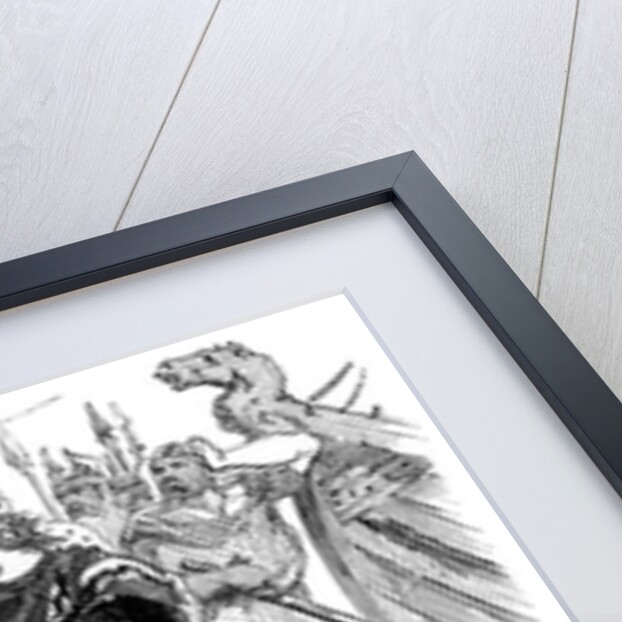 Meeting of Edmund Ironside and Canute on the Isle of Alney in the Severn in 1016 by English School