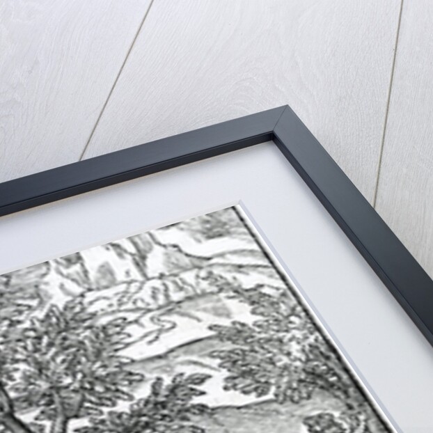 Collecting incense from Pine trees by French School