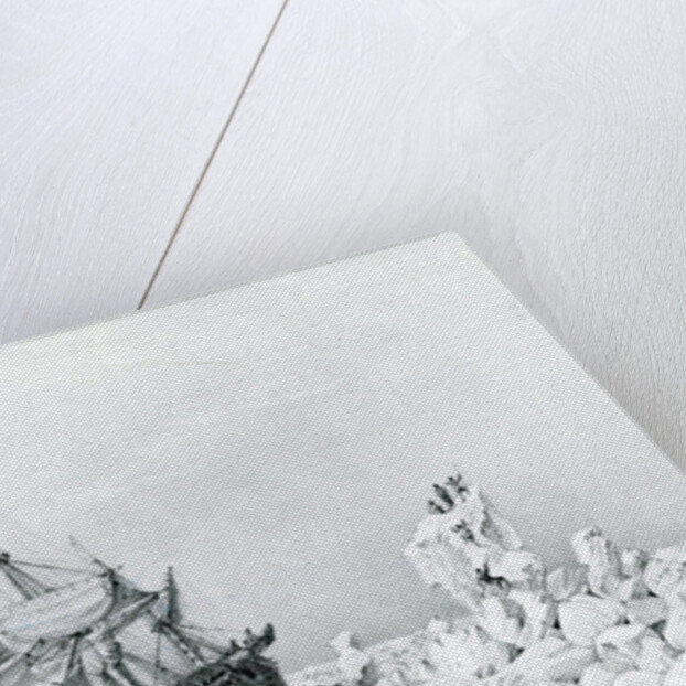 HMS Terror held on ice, 1836 by English School