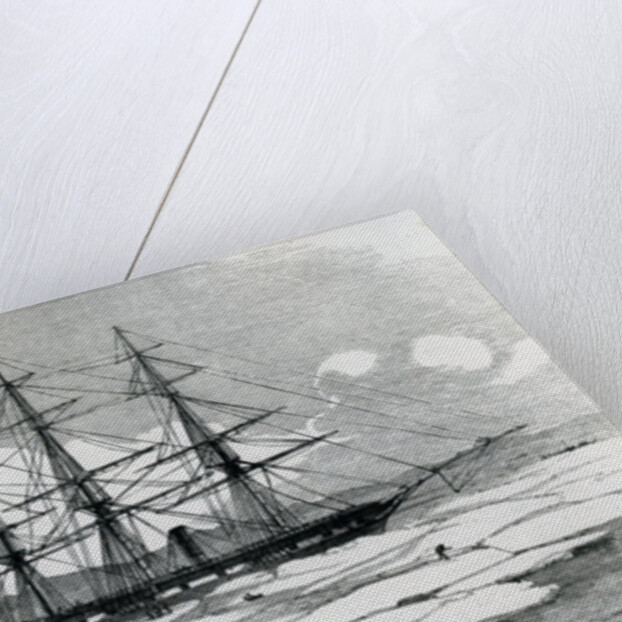 Ship exploring the Arctic by English School
