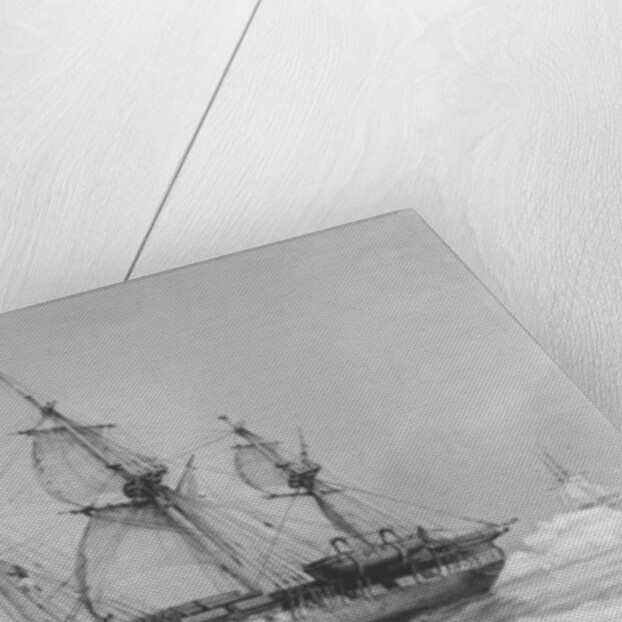 The Astrolabe in Pack-Ice, 1838 by Auguste Etienne Francois Mayer