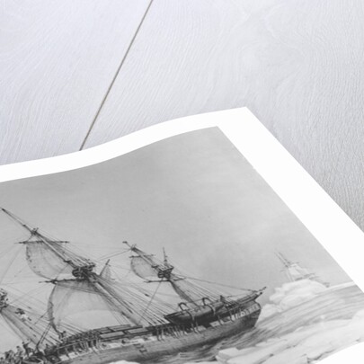 The Astrolabe in Pack-Ice, 1838 by Auguste Etienne Francois Mayer