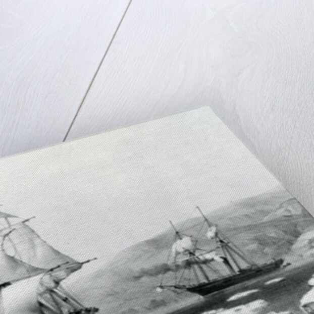 HMS Assistance and Pioneer breaking out of Winter quarters in 1854 by English School