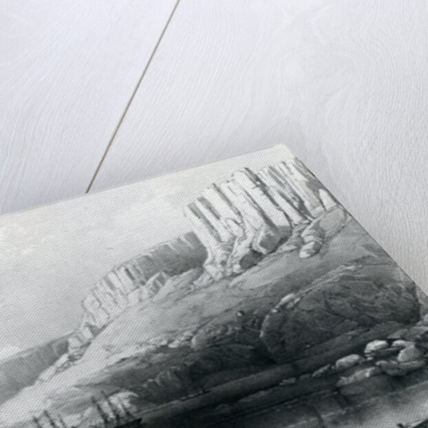 The Arctic Squadron in Leevely harbour, Island of Disco, Coast of Greenland, 1855 by English School