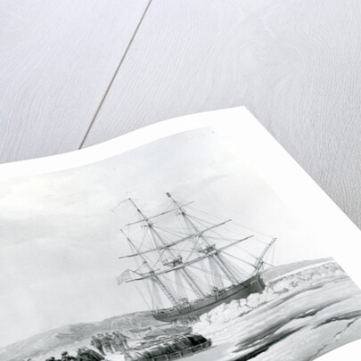 Sledge Party leaving HMS Investigator in Mercy Bay, Under command of Lieutenant Gurney Creswell by English School