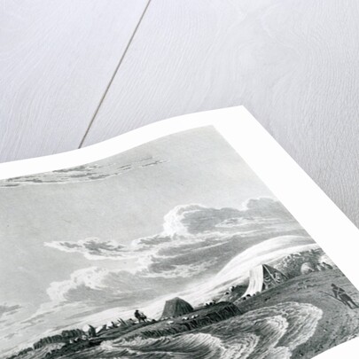 Franklin's expedition encamped at Point Turnagain, 1821 by George Back