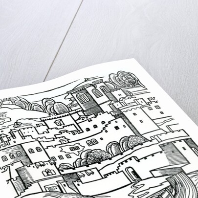 Breaming a ship, 1486 by English School