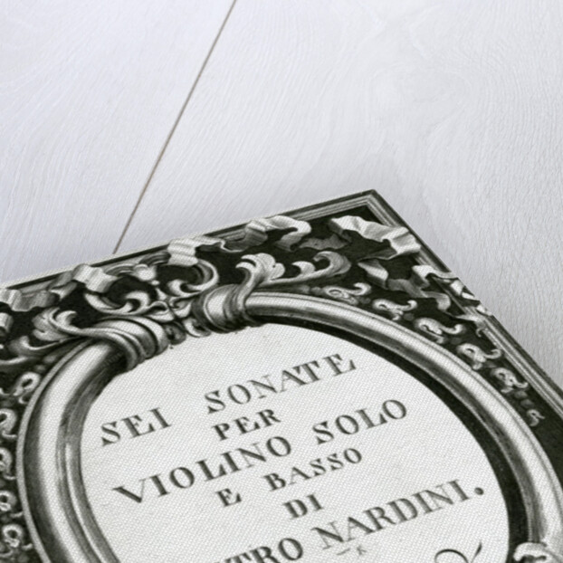 Music cover sheet for violin by Pietro Nardini by Anonymous Anonymous