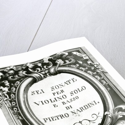 Music cover sheet for violin by Pietro Nardini by Anonymous Anonymous