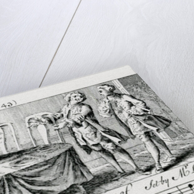 English Roast Beef set by M. Leveridge, 1760 by English School