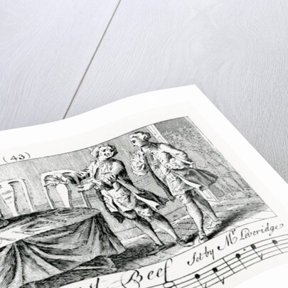 English Roast Beef set by M. Leveridge, 1760 by English School