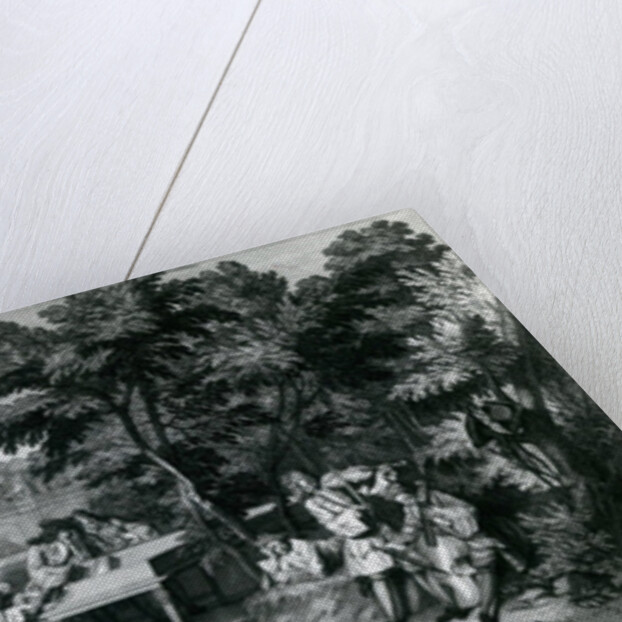 A L'ombre des bosquets dans un beau jour d'Eté..c.1710 by Bernard Picart