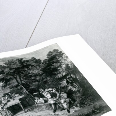 A L'ombre des bosquets dans un beau jour d'Eté..c.1710 by Bernard Picart