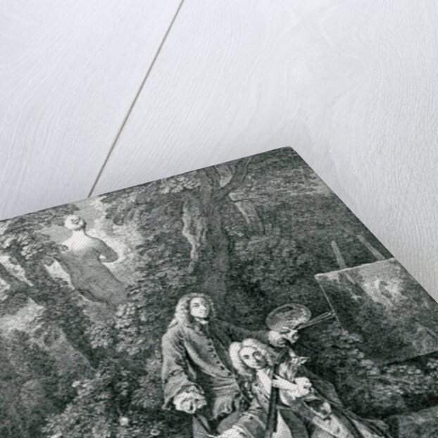 Jean Antoine Watteau and his friend Monsieur de Julienne by Nicolas Henri Tardieu