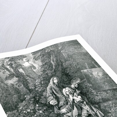 Jean Antoine Watteau and his friend Monsieur de Julienne by Nicolas Henri Tardieu